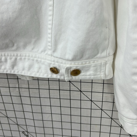 Lauren jeans, Ralph Lauren, white denim trucker jacket SP - Picture 10 of 11